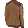 Denver Broncos Salute To Service Brown Full-Zip Bomber Jacket