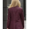 Sarah Michelle Gellar NYC 2026 Burgundy Blazer