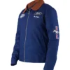 Shop Aeropostale Ford Mustang Motor Co. Twill Blue Zip-Up Jacket For Men and Women