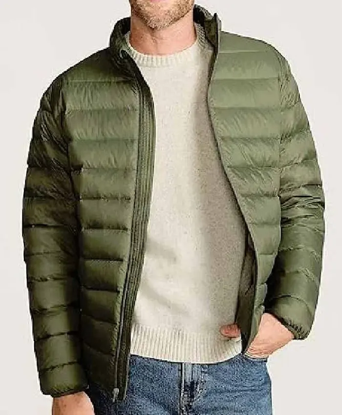 Shop Harrison Ford Shrinking Season 3 Green Puffer Jacket
