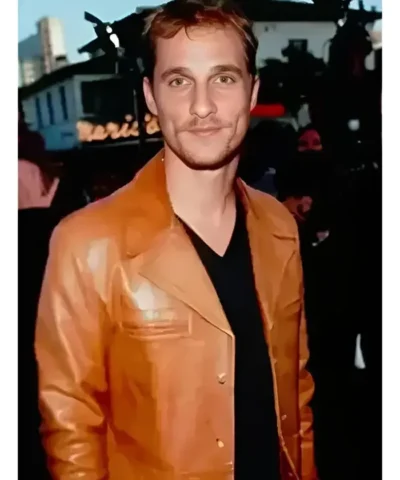Matthew Mcconaughey Brown Leather Jacket