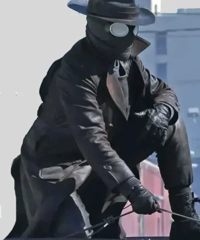Shop Men Spider-Noir 2026 Leather Coat For Sale