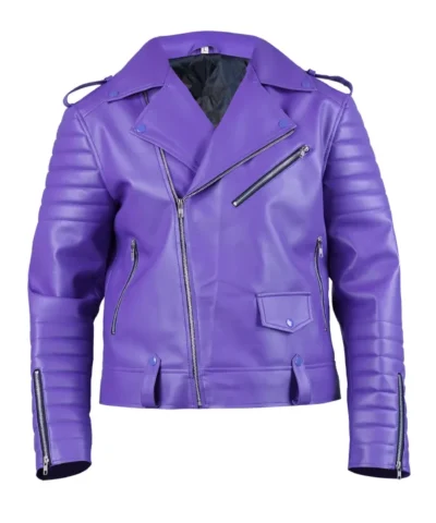 Shop Now Jalen Hurts Purple Leather Jacket