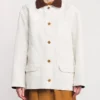 Shrinking S03 Contrasting White Jacket
