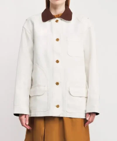Shrinking S03 Contrasting White Jacket