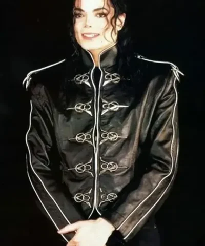 Singer Michael Jackson’s V8 Black Leather Jacket