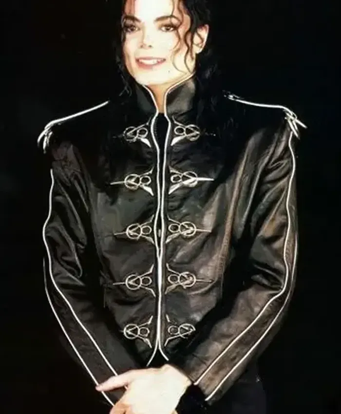 Singer Michael Jackson’s V8 Black Leather Jacket