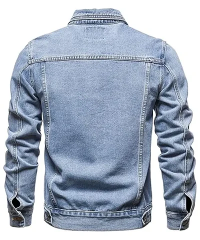Slim Fit Denim Jacket For Men's