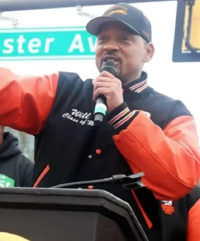 Alternative view of Will Smith Renaming Ceremony Varsity Jacket