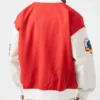 Snap Varsity Red and White Jacket