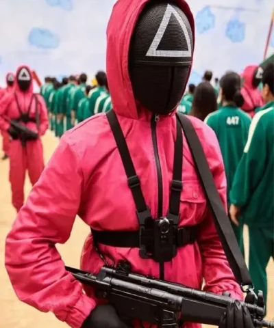 Squid Game Cotton Red Jumpsuit