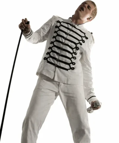 Stage Performance Yung Lean White Costume Jacket