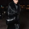 Street Style Lili Reinhart Black Long Coat