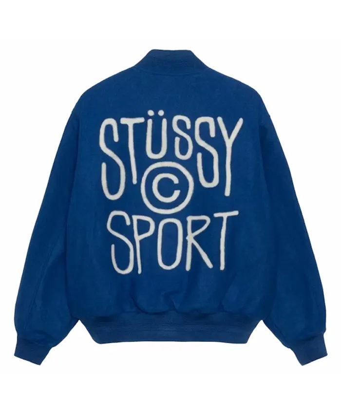 Stussy Sport Melton Varsity Jacket - Las Vegas Jacket