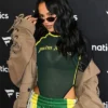 Becky G Super Bowl Trench Coat