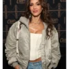 Super Bowl 2026 Jessica Alba Bomber Jacket