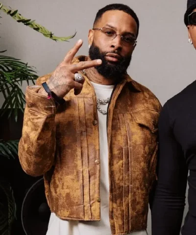 Super Bowl LX Odell Beckham Jr. Leather Jacket