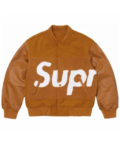 Supreme Big Logo Chenille Varsity Jacket