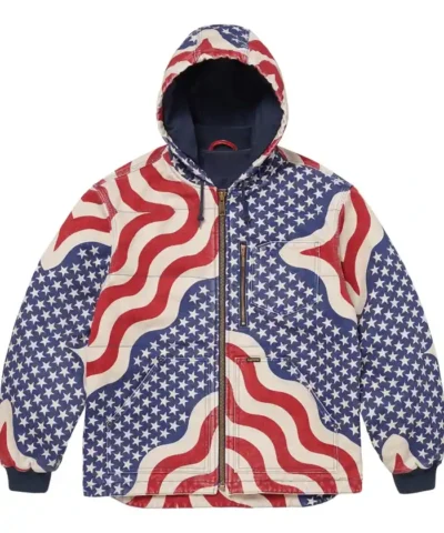 Supreme SS26 Flag Quilted Jacket