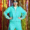 Unisex Taylor Swift Opalite Sequin Light Green Tracksuit