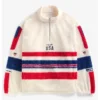 Team USA Cream Sherpa Jacket
