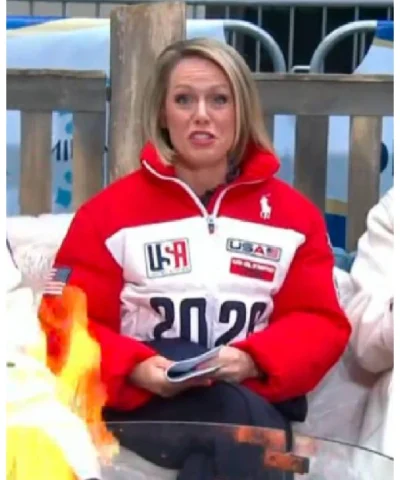 The Today Show Dylan Dreyer Team USA Puffer Jacket