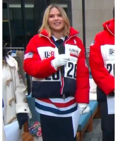 The Today Show Jenna Bush Hager Team USA Puffer Jacket
