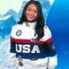 The Today Show Suni Lee White Team USA Jacket