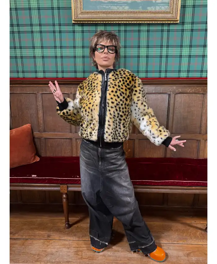 Lisa Rinna The Traitors Season 04 2026 Shearling Leopard Print Jacket