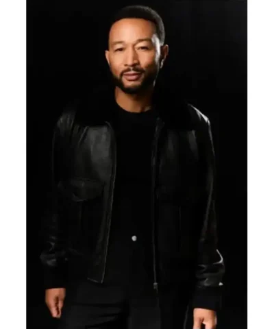 The Voice Season 29 John Legend Shearling Leather Jacket