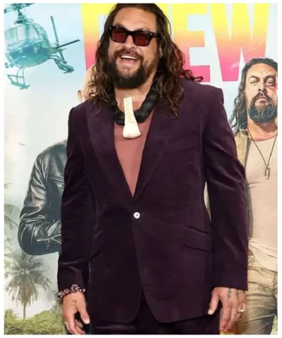 The Wrecking Crew Jason Momoa Purple Blazer