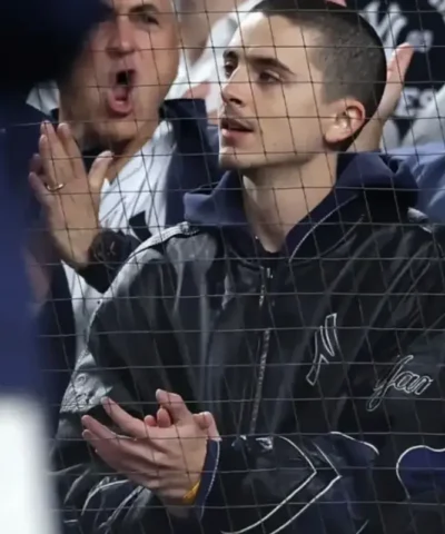 Timothee Chalamet New York Yankees Lether Jacket