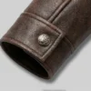 Trendy brown leather outerwear for men, perfect for casual and semi-formal wear.