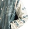 True Religion Denim Prnt Retro Varsity Jacket