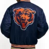 Unisex Chicago Bears Bomber Navy Stin Jacket