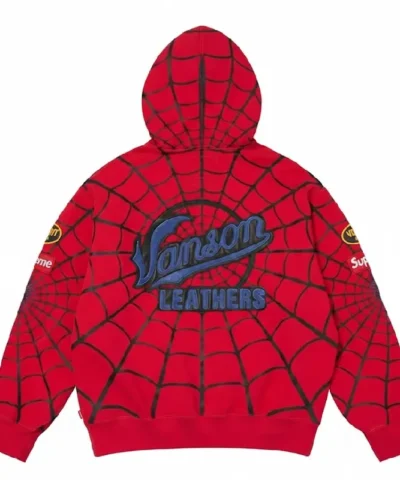 Vanson Leathers x Supreme Spidrman Hoodie