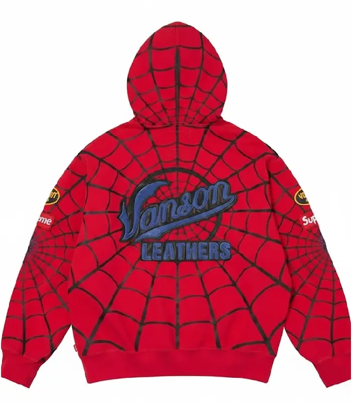 Vanson Leathers x Supreme Spidrman Hoodie