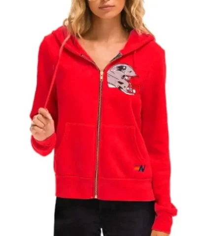 View 2026 Joy Behar New England Patriots Helmet Hoodie