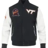 Virginia Tech Hokies Black and White Varsity Jacket