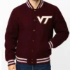 Virginia Tech Maroon Varsity Wool Jacket