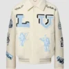 Vuitton Bunny Cream Varsity Jacket Front
