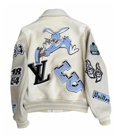 Bunny x Vuitton Cream Varsity Jacket