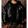 WWE X Loiter Raw Is War Black Leather Jacket