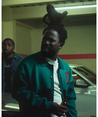 Whilst Black S02 Adjani Salmon Green Jacket