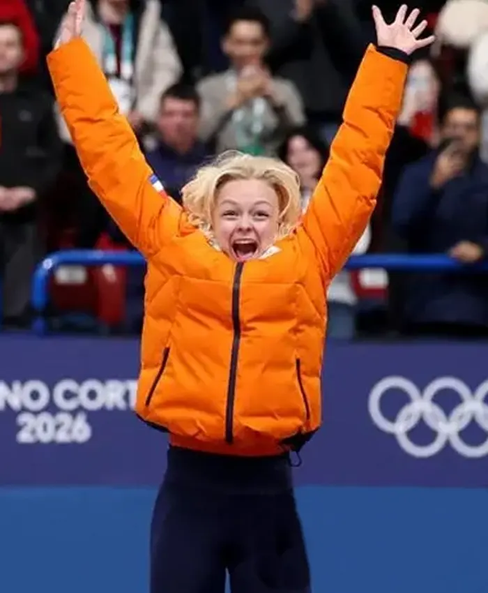Milano Cortina Winter Olympics Team Netherlands Xandra Velzeboer Puffer Jacket