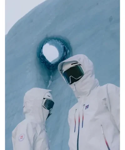 Milano Cortina 2026 Winter Olympics Opening Ceremony Team Iceland White Hooded Jacket