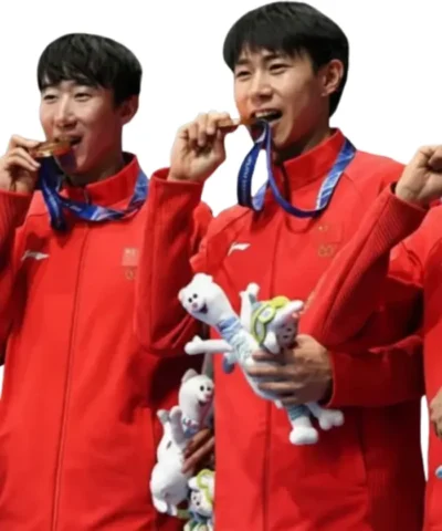 Winter Olympics Team China Red Jacket