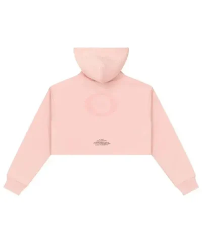 Women’s Urban Monkey Pink Cropped Pullover Hoodie