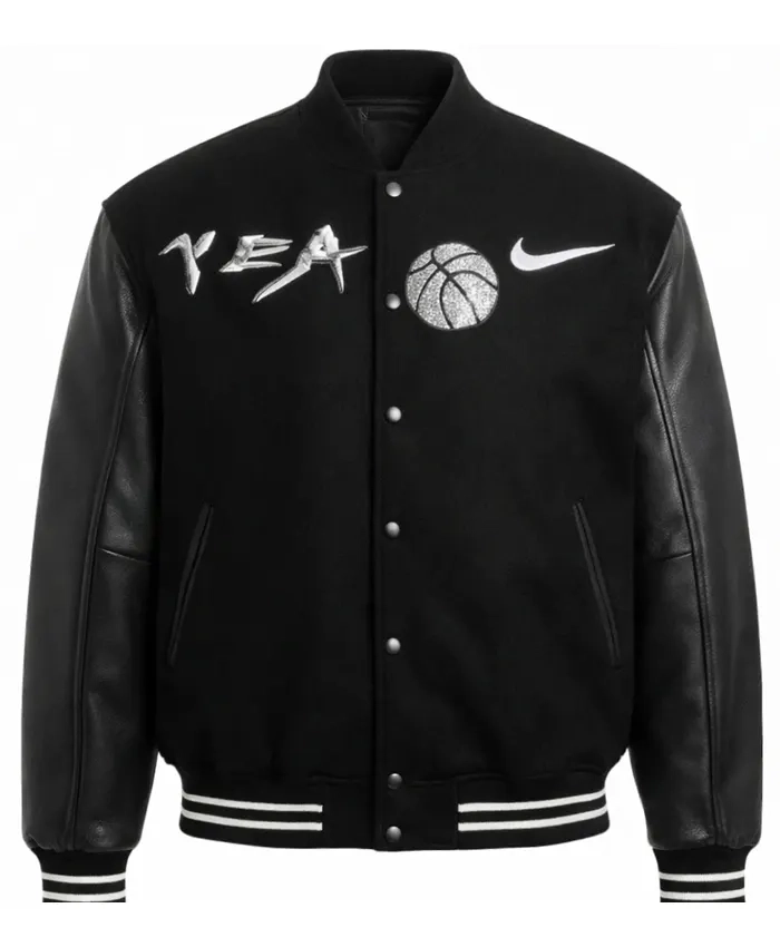 Yeat x Nike Black Varsity Jacket