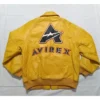 Avirex Bomber Leather Yellow Jacket